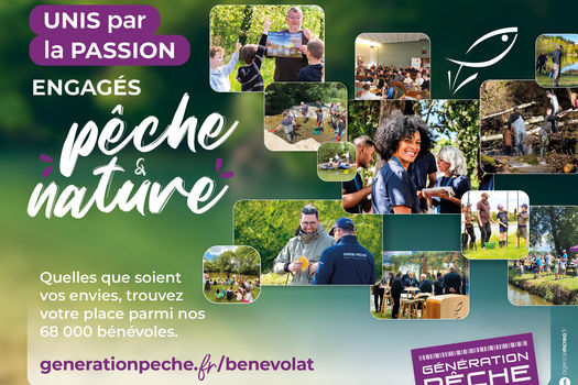 Rejoignez les 68 000 bénévoles engagés en faveur du loisir pêche et des milieux aquatiques !